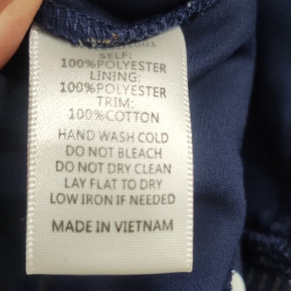 J.O.A. Navy Floral Tie-Front Top - Picture 10 of 12